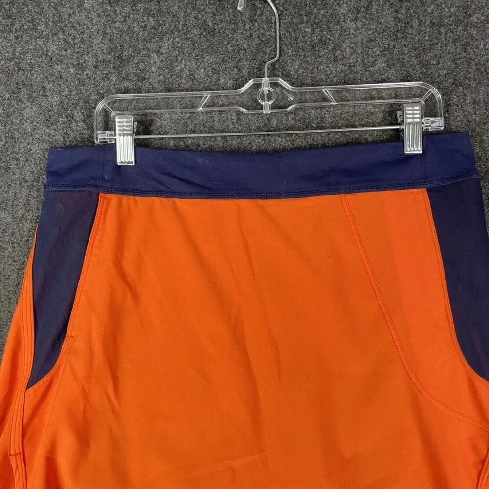 RLX Ralph Lauren Orange and Navy Athletic Skort